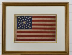 Rare Antique 30 Star American Flag with Rare Halo Star Arrangement - 1847730