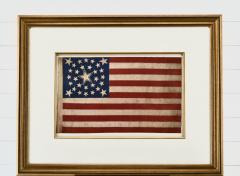 Rare Antique 30 Star American Flag with Rare Halo Star Arrangement - 1847731