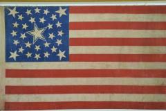 Rare Antique 30 Star American Flag with Rare Halo Star Arrangement - 1847733