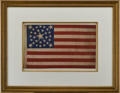 Rare Antique 30 Star American Flag with Rare Halo Star Arrangement - 1847838