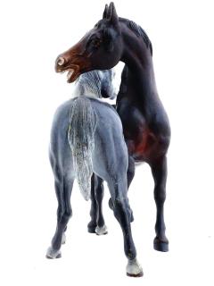 Rare Antique Austrian Vienna Arabian Bronze Horse Figurines Bergman Sculpture - 4096585