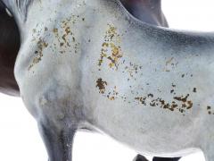 Rare Antique Austrian Vienna Arabian Bronze Horse Figurines Bergman Sculpture - 4096586