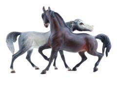 Rare Antique Austrian Vienna Arabian Bronze Horse Figurines Bergman Sculpture - 4096588