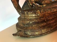 Rare Antique Buddha under Naga Sculpture from Thailand - 293136