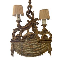 Rare Antique French Giltwood Wall Light Sconce 1 of 2 Available - 4512803