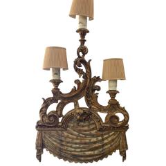 Rare Antique French Giltwood Wall Light Sconce 1 of 2 Available - 4512804