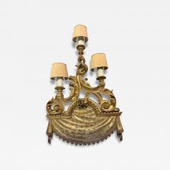 Rare Antique French Giltwood Wall Light Sconce 1 of 2 Available - 4513395