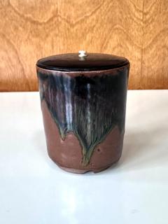 Rare Antique Japanese Ceramic Takatori Ware Hoso Mizusashi - 4200160