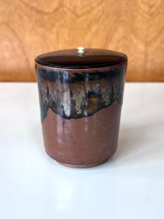 Rare Antique Japanese Ceramic Takatori Ware Hoso Mizusashi - 4200162