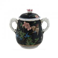 Rare Antique Japanese Cloisonne Enamel Porcelain Tea Set Totai Signed - 3899940
