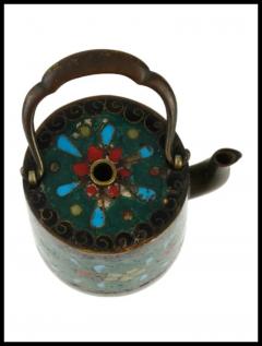 Rare Antique Japanese Meiji Cloisonne Enamel Water Dropper - 3903408