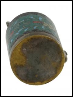 Rare Antique Japanese Meiji Cloisonne Enamel Water Dropper - 3903489