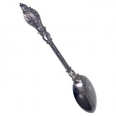 Rare Antique silver Cupid figural spoon London 1880 Martin Hall - 3099312