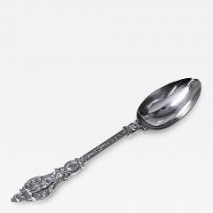 Rare Antique silver Cupid figural spoon London 1880 Martin Hall - 3100623