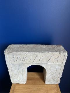 Rare Architactural Arch Fragment Dated 1615 - 4621219