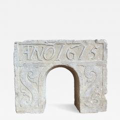 Rare Architactural Arch Fragment Dated 1615 - 4621818