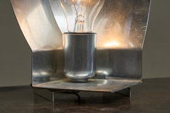 Rare Avant Garde Table Lamp or Light Sculpture in Polished Aluminium 1960s - 4803433