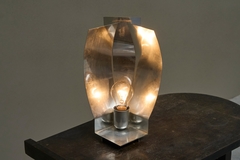 Rare Avant Garde Table Lamp or Light Sculpture in Polished Aluminium 1960s - 4803571