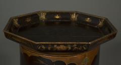Rare Baroque Tea Table With Exquisite Decoration In Japanese Hiramaki E Lacquer - 3152454