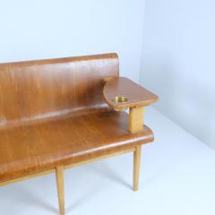 Rare Bent Wood Bench by Architect Risto V Luukkonen Vakiopuu Oy 1950s - 4248982