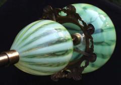 Rare Bohemian Art Glass Ceiling Light 1920s - 1548642