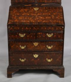 Rare British Colonial Macassar Ebony Bureau Bookcase c 1720 - 4601495