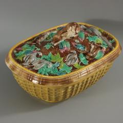 Rare Brown Westhead Moore Majolica Game Pie Dish - 2505513