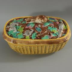 Rare Brown Westhead Moore Majolica Game Pie Dish - 2505516