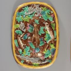 Rare Brown Westhead Moore Majolica Game Pie Dish - 2505521