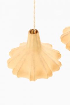 Rare Ceiling Lamp in Plastic and Teak 1950s - 4456023
