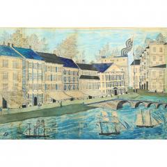 Rare City Scape of New York American Hotel and City Hotel - 4533160