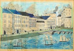 Rare City Scape of New York American Hotel and City Hotel - 4533893