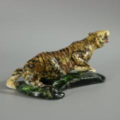 Rare Clement Massier Prowling Tiger Figure - 2650643