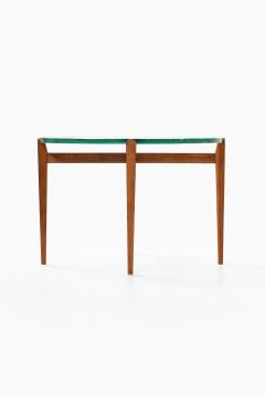 Rare Coffee or Side Table in Glass and Walnut 1940s - 4508607