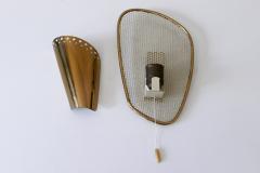 Rare Decorative Mid Century Modern Brass Sconce or Wall Lamp Germany 1950s - 4184822