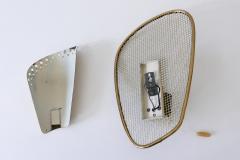 Rare Decorative Mid Century Modern Brass Sconce or Wall Lamp Germany 1950s - 4184823