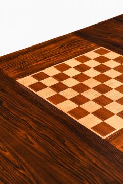 Rare Desk or Library Table in Brass and Rosewood 1950s - 4507752