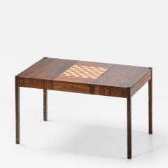 Rare Desk or Library Table in Brass and Rosewood 1950s - 4508691