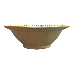 Rare Dutch Maiolica bowl with pomegranates and grapes early 17th century - 4643955