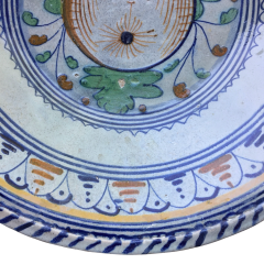 Rare Dutch Maiolica charger with Orange early 17th century - 4641054