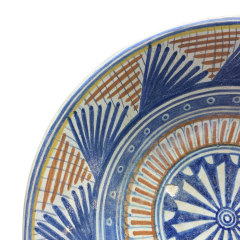 Rare Dutch Maiolica plate with geometrical star design 16th century - 4644087