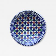 Rare Dutch maiolica plate with checkerboard motif early 17th century - 4642548