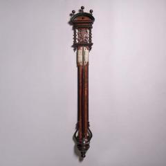 Rare Early 18th Century Queen Anne Walnut Stick Barometer Circa 1705 1710 - 3944892