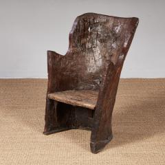 Rare Early English Dugout Armchair - 4206147
