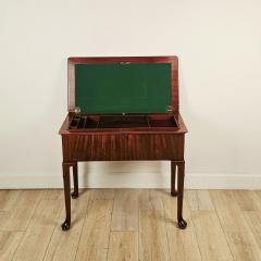 Rare Early English Mahogany Folding Table Desk circa 1775 - 4328807