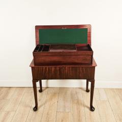 Rare Early English Mahogany Folding Table Desk circa 1775 - 4328810