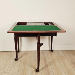 Rare Early English Mahogany Folding Table Desk circa 1775 - 4328817