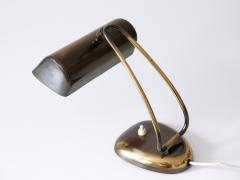 Rare Elegant Mid Century Modern Brass Piano Lamp or Desk Light Germany 1950s - 3665685