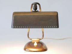 Rare Elegant Mid Century Modern Brass Piano Lamp or Desk Light Germany 1950s - 3665689