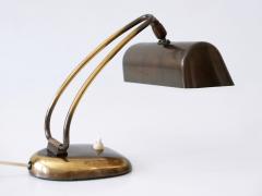 Rare Elegant Mid Century Modern Brass Piano Lamp or Desk Light Germany 1950s - 3665698